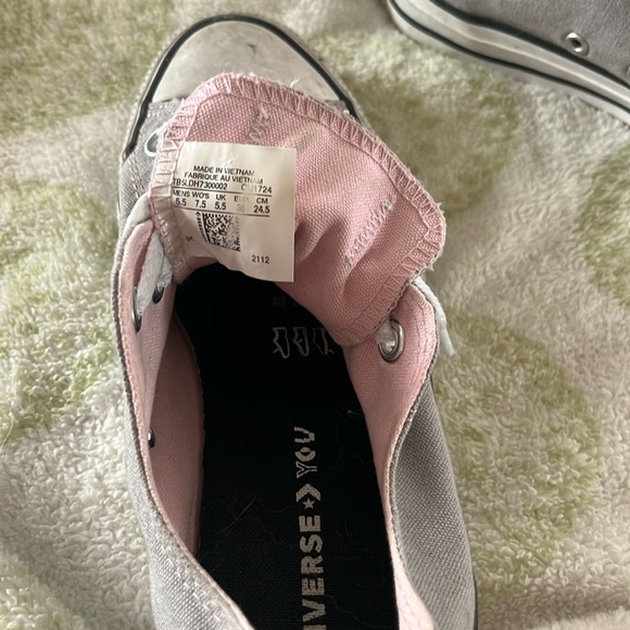 Gray converse all star sneakers - Picture 2 of 3